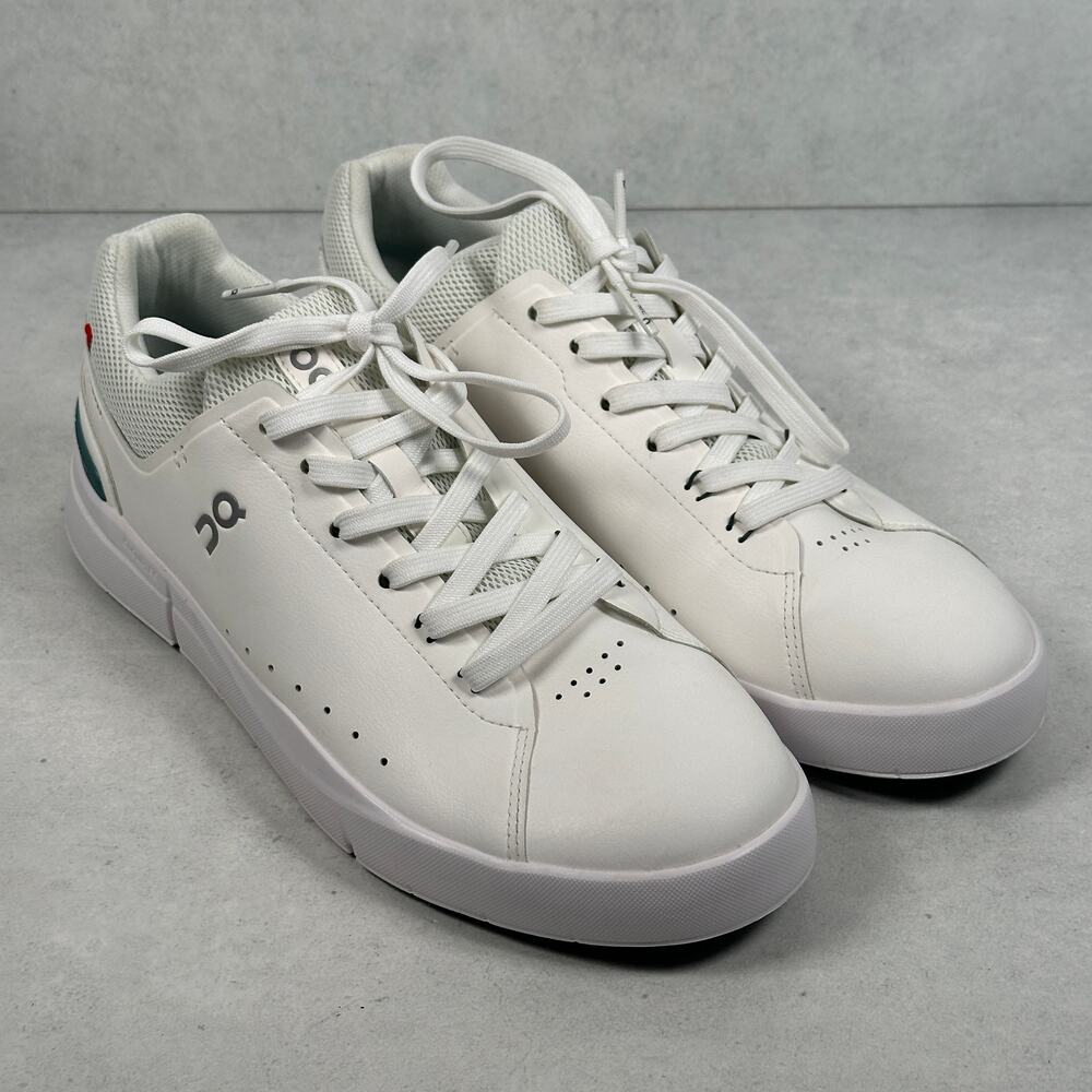 On The Roger Advantage Shoes Mens Size 10 White Tennis Sneaker CloudTec